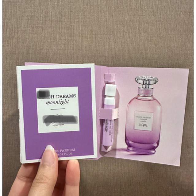 Vial COACH Dream Moonlight EDP 1.2 ml น้ำหอมพกพา ชนิดหัวสเปรย์ ไวออลแท้ (new!! ใหม่ล่าสุด 2024)