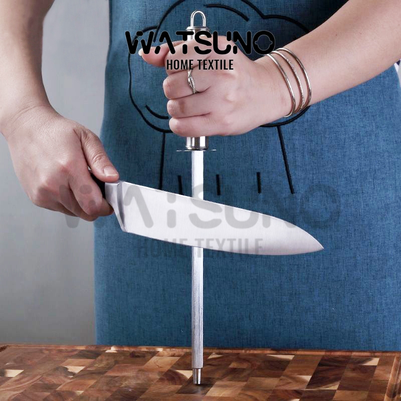Watsuno.แท่งเหล็กลับมีด ที่ลับมีด แท่งลับมีด อุปกรณ์ลับมีด สแตนเลส น้ำหนักเบา ใช้งานง่าย ทนทาน