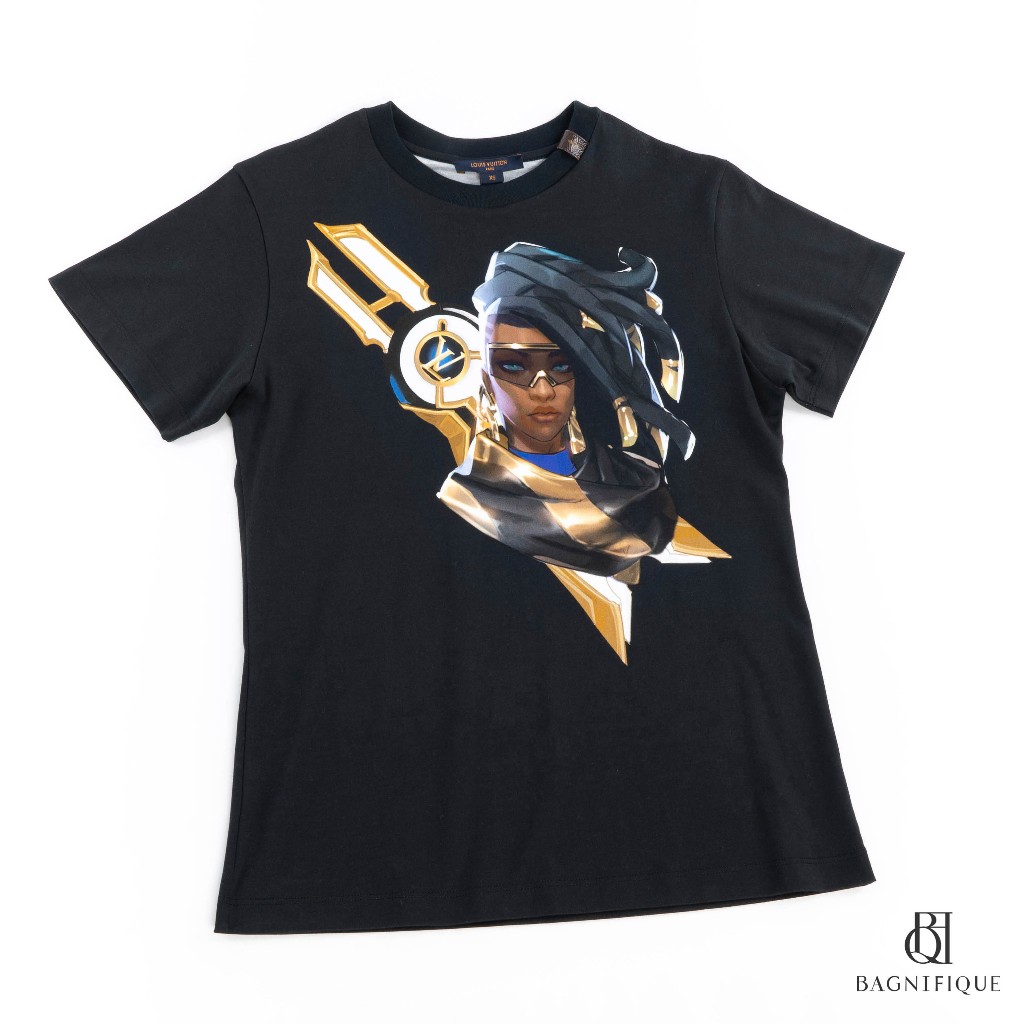 L V LEAGUE OF LEGENDS T- SHIRT XS BLACK COTTON