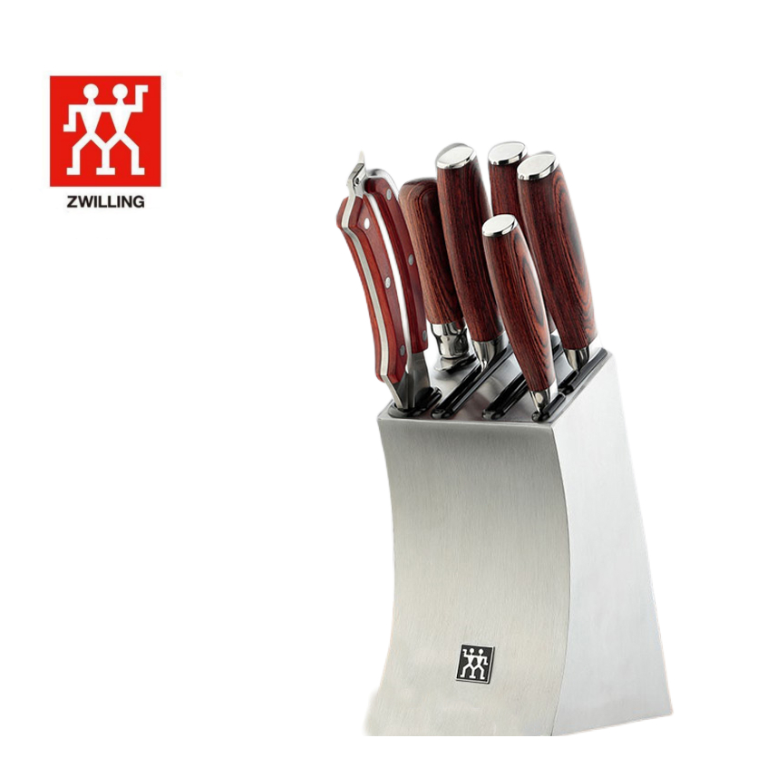 ZWILLING ชุดมีดไม้ซุงเยอรมนี 7 ชิ้น มีดอเนกประสงค์สำหรับทำครัว