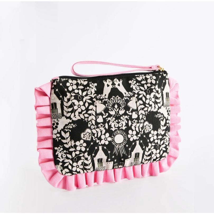 Cath Kidston محفظة معصم Paper Dolly — أبيض وأسود — صورة 6