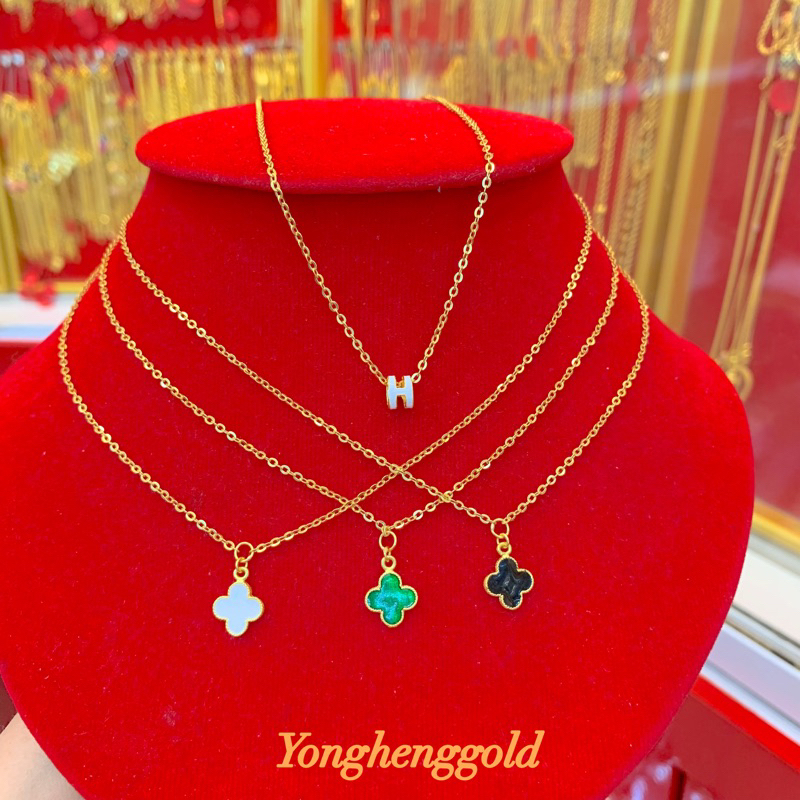 สร้อยคอทอง1สลึง Yonghenggold ทองแท้96.5% มีใบรับประกัน