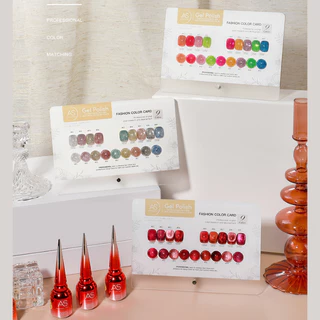 สีเจล Box Set สีทาเล็บ พร้อมแถมชาร์ต ตั้งโต๊ะพรีเมียม💥 แบรนด์ AS สีเจลคุณภาพดี