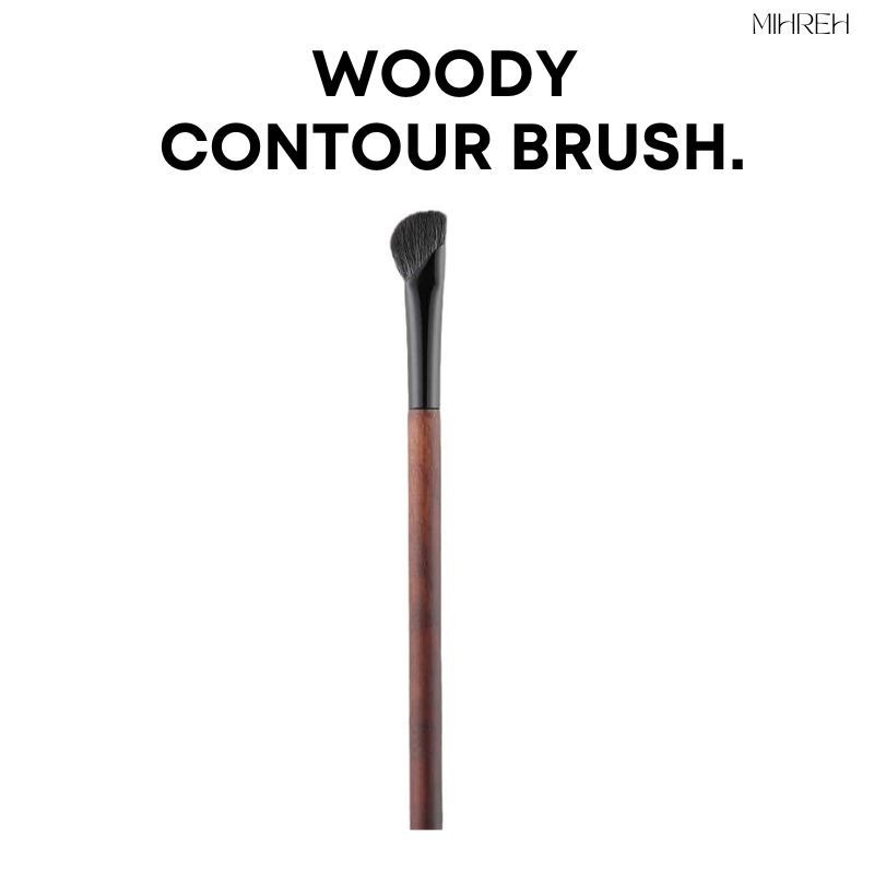 [2172](พร้อมส่ง) Woody Contour Brush แปรงคอนทัวร์จมูกหัวเฉียงด้ามไม้