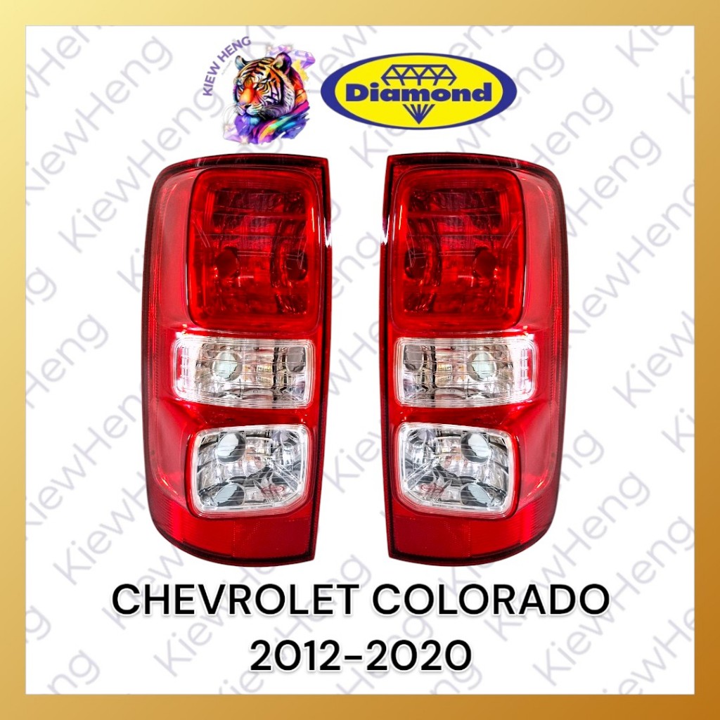 เสื้อไฟท้าย หลอดธรรมดา เชฟโรเรต CHEVROLET COLORADO ปี2012-2020 Diamond ตราเพชร