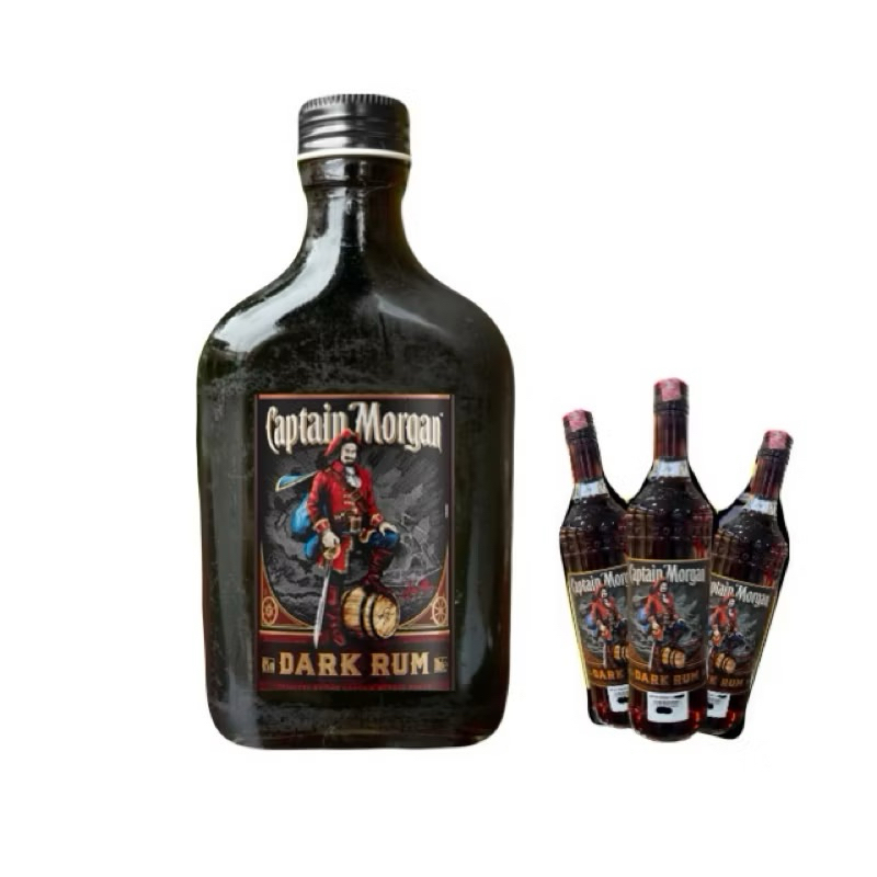 Captain morgan dark rum (180ml) ขนาดทดลอง ครีมนมกาแฟ  เหมาะสำหรับทำขนมเบเกอรี่