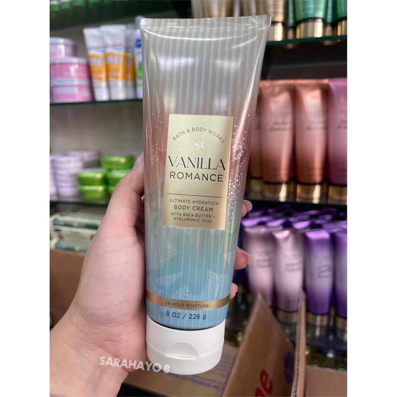Bath and Body Works Vanilla Romance Ultimate Hydration Body Cream 226g. ของแท้