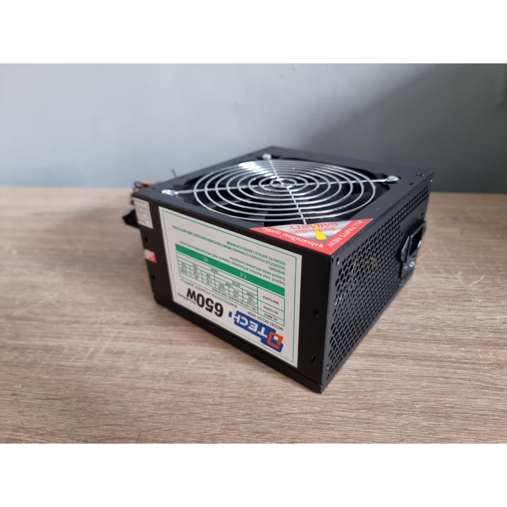 POWER SUPPLY DTECH 650W DT-400P และ DTECH 500W DT-500 สินค้ามือ2 สภาพสวยมากเหมือนใหม่ ใช้งานได้ปกติ