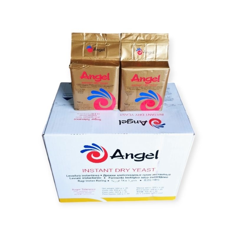 ยีสต์ผงสำเร็จรูป ชนิดจืด ตรา Angel 500g./20ห่อ 3 แบบให้เลือก