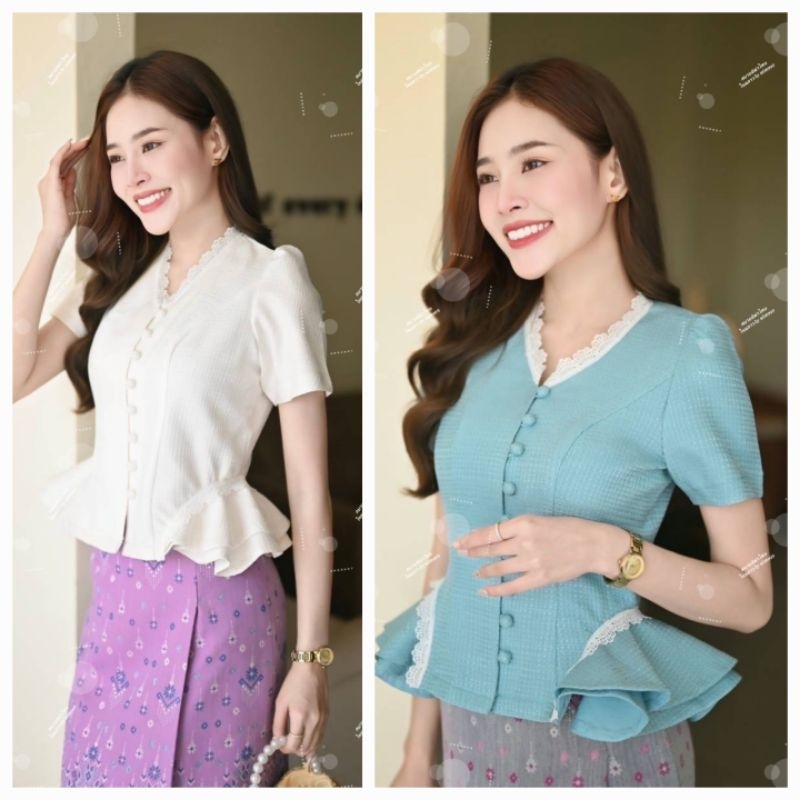 เสื้อผ้าฝ้ายลายเกล็ดปลา ผ้าสวยนุ่มใส่สบาย ใส่ออกงานได้ทุกโอกาส