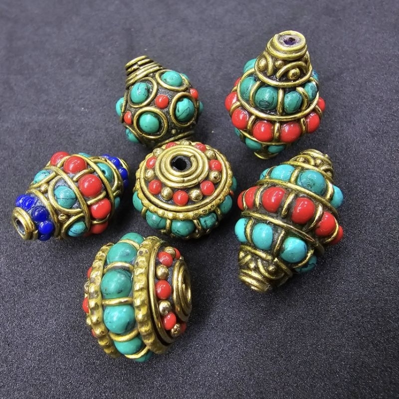 สร้อยคอลูกปัดโบราณ เทอร์ควอยซ์ ลูกปัดทราวดี สร้อคอพระ ความยาว 26 นิ้ว สวมหัวได้ สินค้าพร้อมส่ง ส่งตรงจากนครศรีธรรมราช - รูปที่ 6