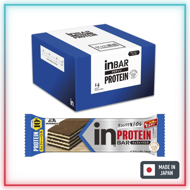 [Morinaga ] Inbar _Protein Bar _ รสวานิลลา _14 ชิ ้ น [ ส ่ งตรงจากญี ่ ปุ ่ น ]