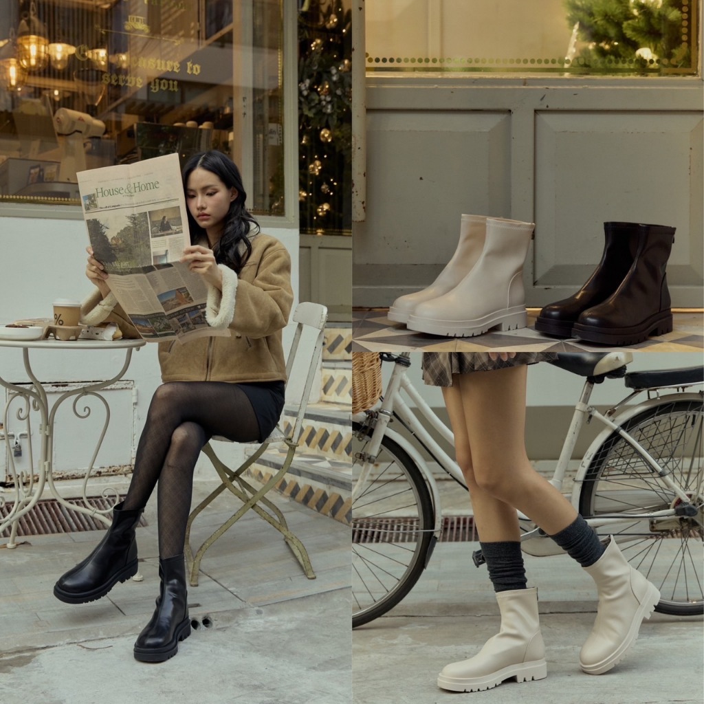 Minx รุ่น Evie รองเท้าบูท เสริมพื้น 1 นิ้ว minxshoes