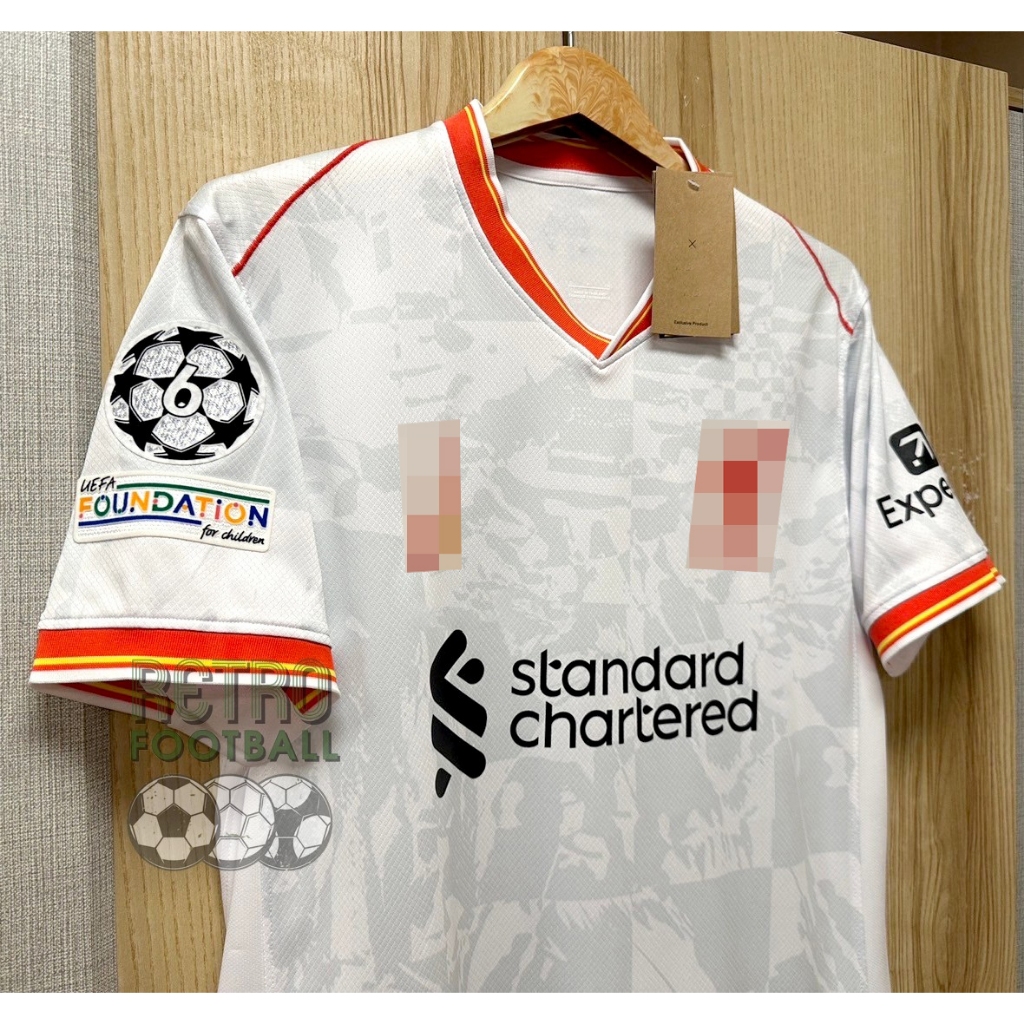 เสื้อฟุตบอล หงษ์แดง Third ชุดสาม เกรดแฟนบอล [ 3A ]2024/25 เสื้อเปล่าพร้อม ชื่อนักเตะ+อาร์มUCL รับประกันคุณภาพสินค้า