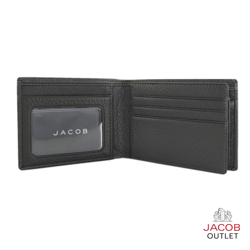 JACOB กระเป๋าสตางค์ชาย มีช่องเก็บเหรียญและช่องใส่รูปภาพ - รุ่น SMITH 22182