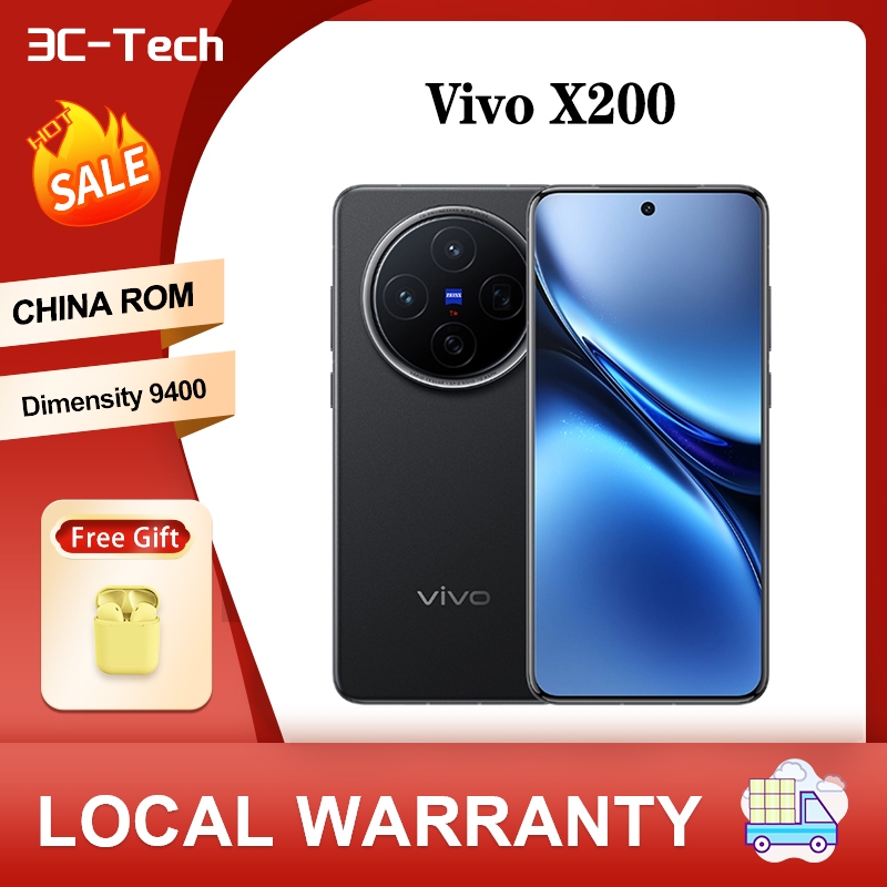 New Vivo X200 China ROM 6.67 Inches ส่งสิ่งค้าจากประเทศจีน Dimensity 9400 Camera 50MP SuperCharge 90