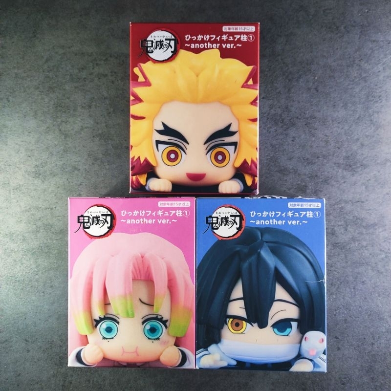 Kimetsu no yaiba - FuRyu Hikkake Figure งานเกาะกล่องชุด Rengoku Mitsuri Obanai โมเดลดาบพิฆาตอสูร