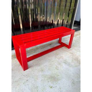 (เหล็กขนาด 3"x1.5") ม้านั่งกลางแจ้ง เหล็กกัลวาไนซ์ เก้าอี้ ไม่เป็นสนิม ม้านั่ง ม้านั่งยาว IDEA-0002
