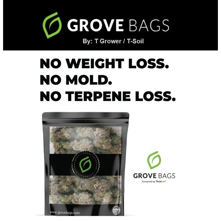 Grove Bags แท้ 100% ❌ถุงเปล่า❌ ถุงบ่มสมุนไพรของแท้ TerpLoc Window Pouch ขนาด 1 oz(16.3x23cm) Made in the USA พร้อมส่ง thumbnail 6