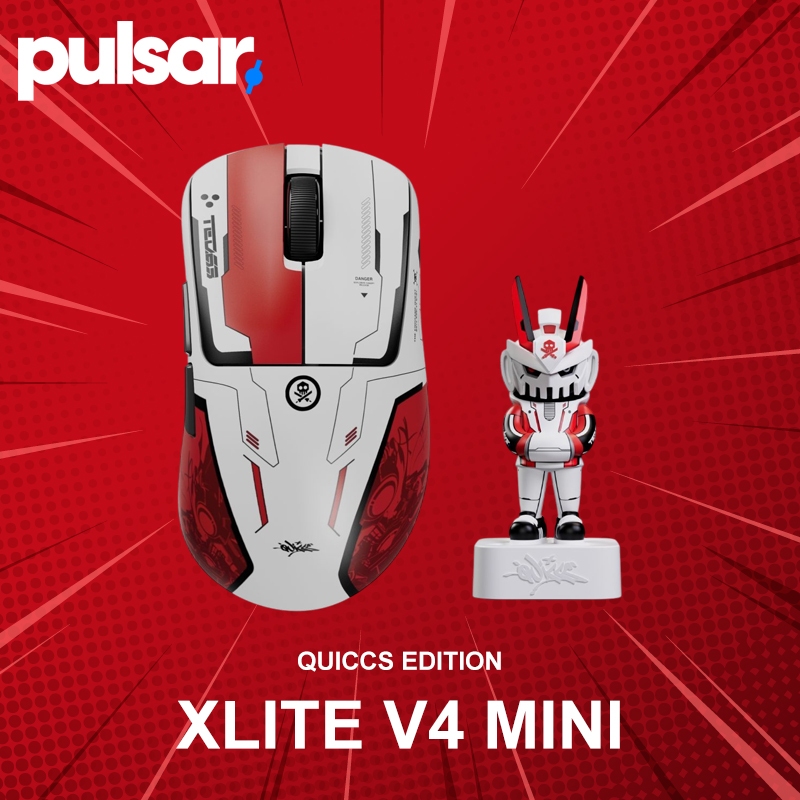 เมาส์เกมมิ่งไร้สาย Pulsar Xlite v4 Mini Quiccs Edition ประกันศูนย์ 2 ปี