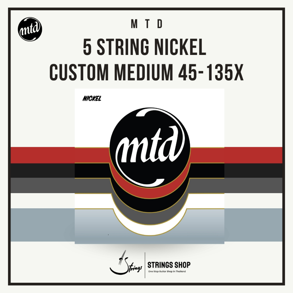 สายเบส MTD 5 string nickel Custom Medium 45-135x