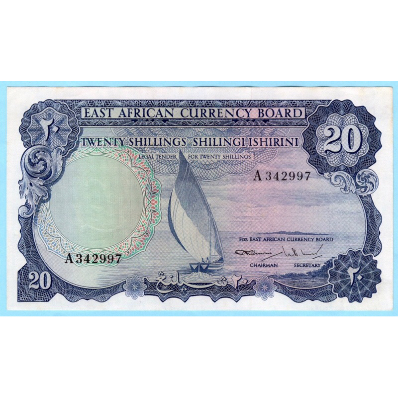 East Africa , 20 Shillings 1964