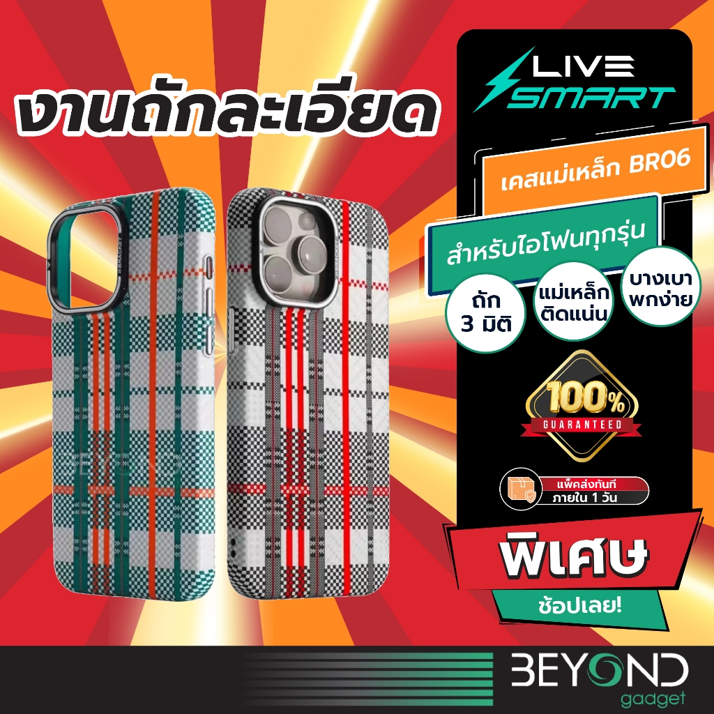 ถัก 2 มิติ❗️ เคสสำหรับไอโฟน เคสแม่เหล็ก พรีเมียม LiveSmart เคสถัก เคส for iPhone Magnetic Case Pitak