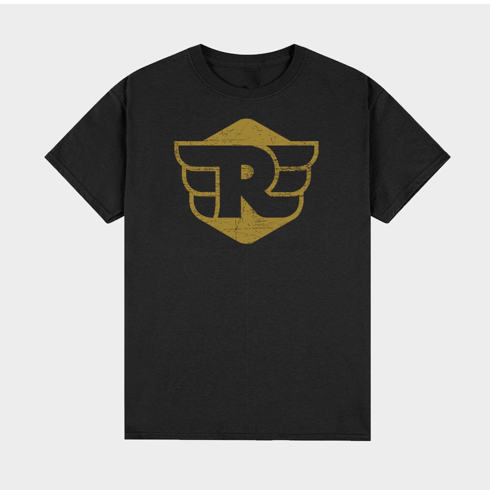 ROYAL ENFIELD 010 MOTORCYCLES T SHIRT COTTON 100%รอยัล เอนฟิลด์ พิมพ์สีทอง เสื้อยืด มอเตอร์ไซต์ วินเทจ M - 3XL