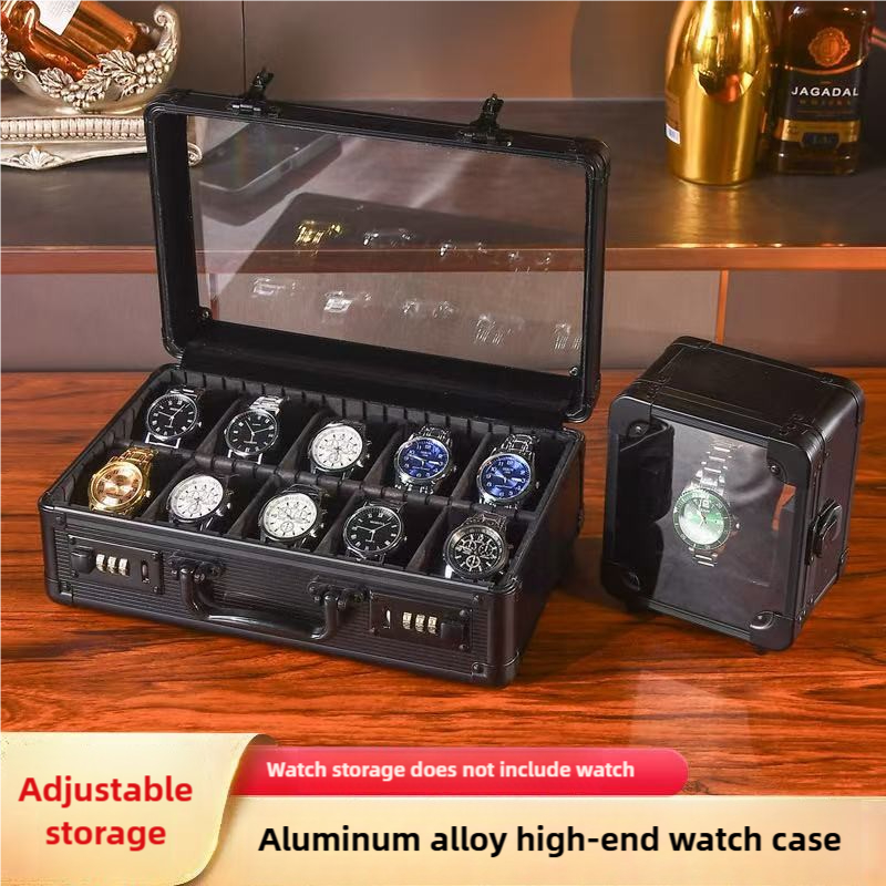 กล่องนาฬิกา 18 เรือน กล่องใส่นาฬิกา กรอบอลูมิเนียม กล่องของขวัญ Watch Box