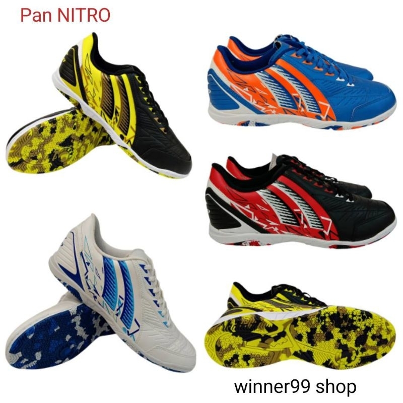 Pan NITRO รองเท้าฟุตซอลแพน หนังสังเคราะห์ รุ่นใหม่ล่าสุด