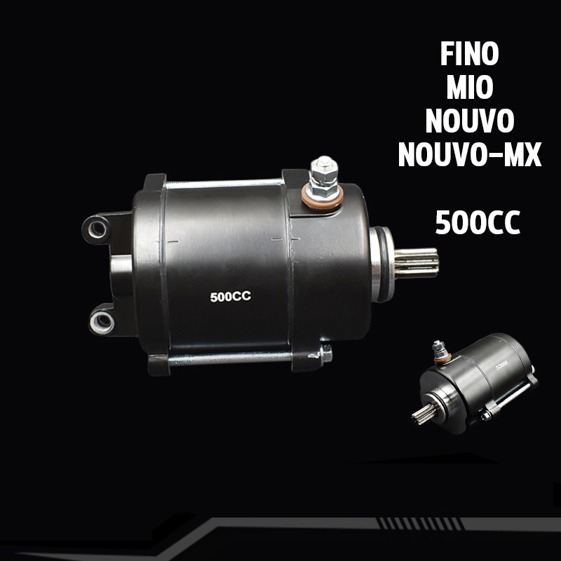 【COD】ไดสตาร์ทแต่ง 500CC ใส่รุ่น fino mio nouvo-mx ุรุ่นเก่า มอเตอร์สตาร์ท ไดสตาร์ท ฟีโน่ มีโอ นูโว ไดเเต่งซิ่ง
