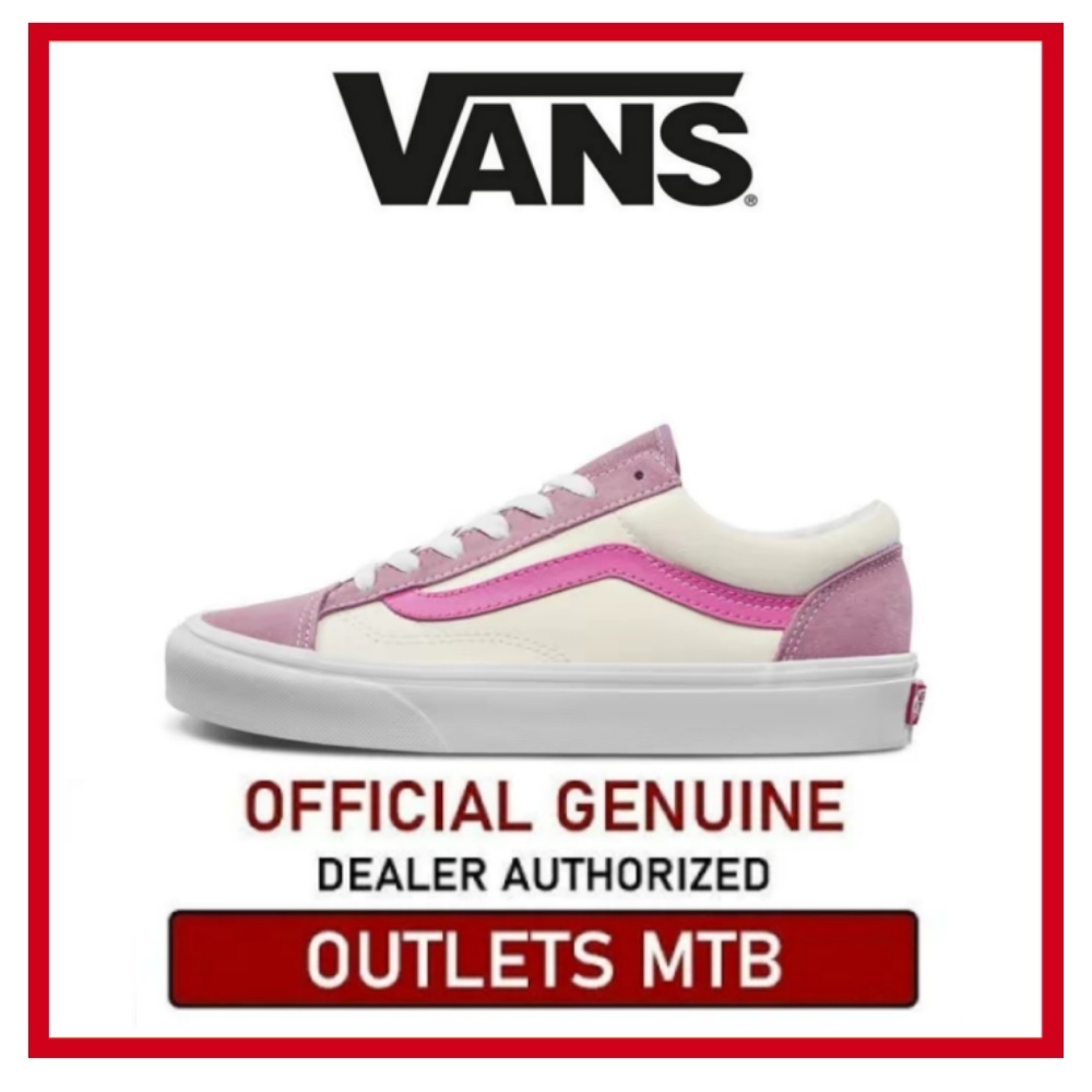 【100%Original】Vans Style 36 Pink Low Top Canvas Modest Unisex Sneakers VN0A3DZ3VY2