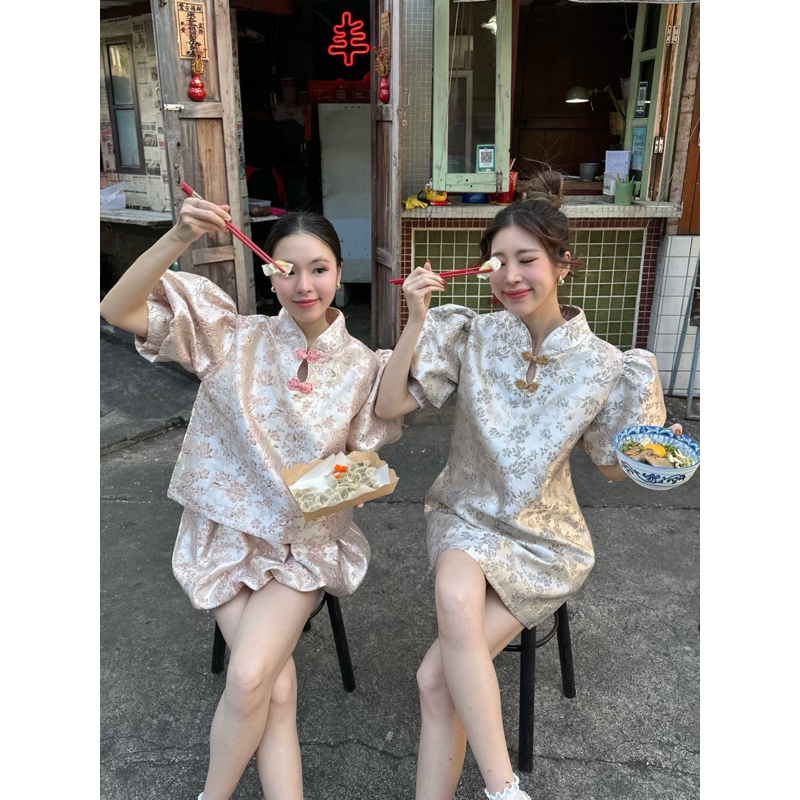 ang bao set เสื้อตรุษจีน ชุดรับอั่งเปา เสื้อคอจีน
