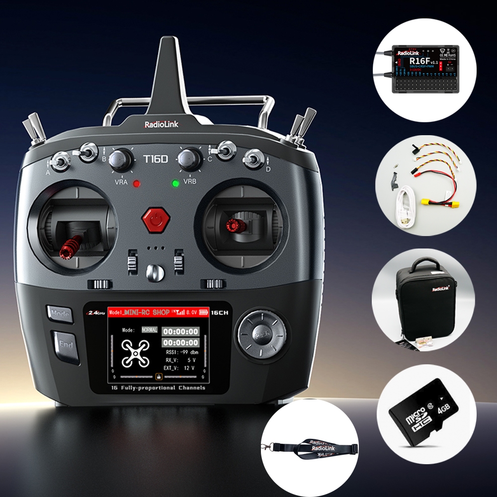 RadioLink T16D ครบชุด รีโมทบังคับ วิทยุบังคับ