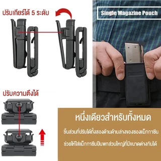 【จัดส่งจากกรุงเทพฯ】ซองหนังสำหรับ G17 19 22ซองปืนโพลิเมอร์ซองใส่ปืนที่รัดมือขวายุทธวิธีพร้อมกระเป๋านิตยสาร