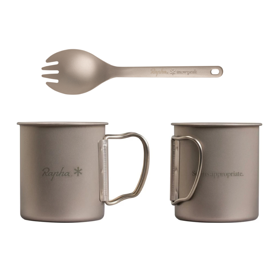 แก้ว ช้อน Titanium Snow peak x Rapha sport mug 450ml พร้อมส่ง หายาก