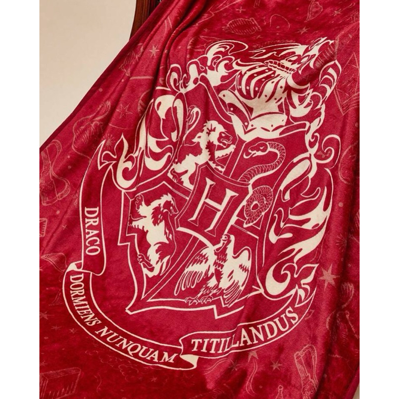 ผ้าห่ม ผ้าคลุมโซฟา ตรา Hogwarts Harry Potter