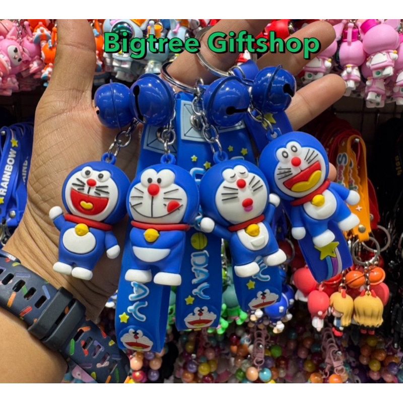 พวงกุญแจลายการ์ตูนน่ารัก[มีกระดิ่ง]คละสีคละลาย1โหล12ชิ้น