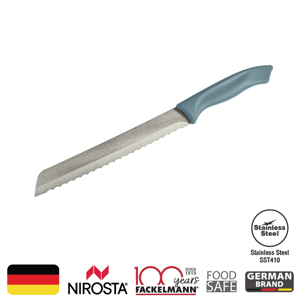มีดหั่นขนมปัง 8.27 นิ้ว ฟันเลื่อย สแตนเลส Bread Knife FACKELMANN NIROSTA 6944804511321