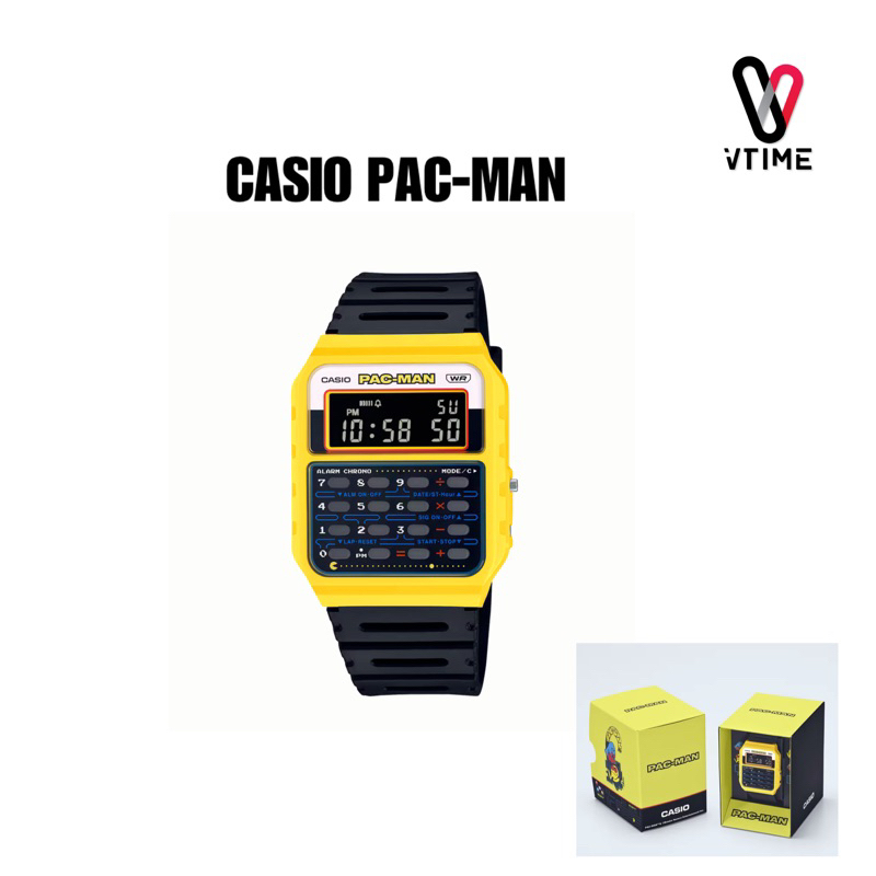 นาฬิกา CASIO รุ่น CA-53WPC-1B collaboration PAC-MAN