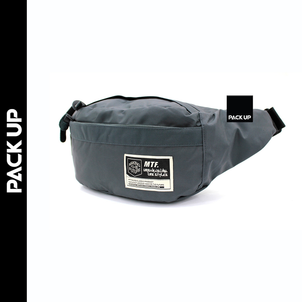 𝗣𝗔𝗖𝗞 𝗨𝗣 กระเป๋าคาดเอว / คาดอก MTF รุ่น 8172 (สีเทา)