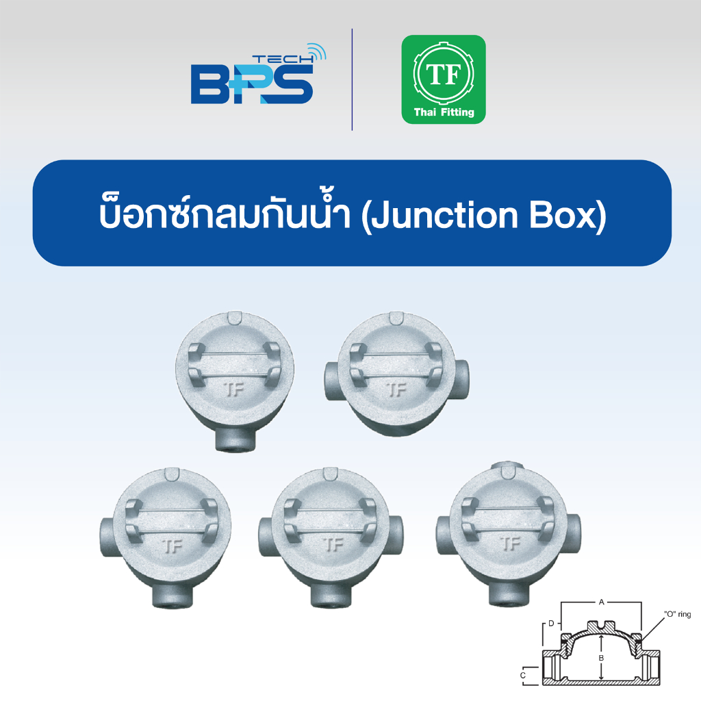 บ็อกซ์กลมกันน้ำ (Junction Box) TF Fitting