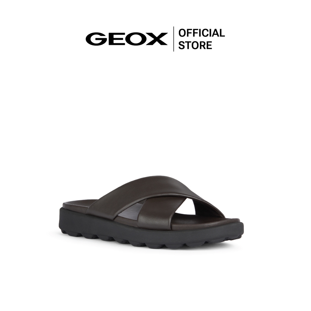 GEOX รองเท้าแตะผู้ชาย รุ่น U SPHERICA EC6 - DK BROWN SS25 (U45GWBC6006M_S5BRXX)