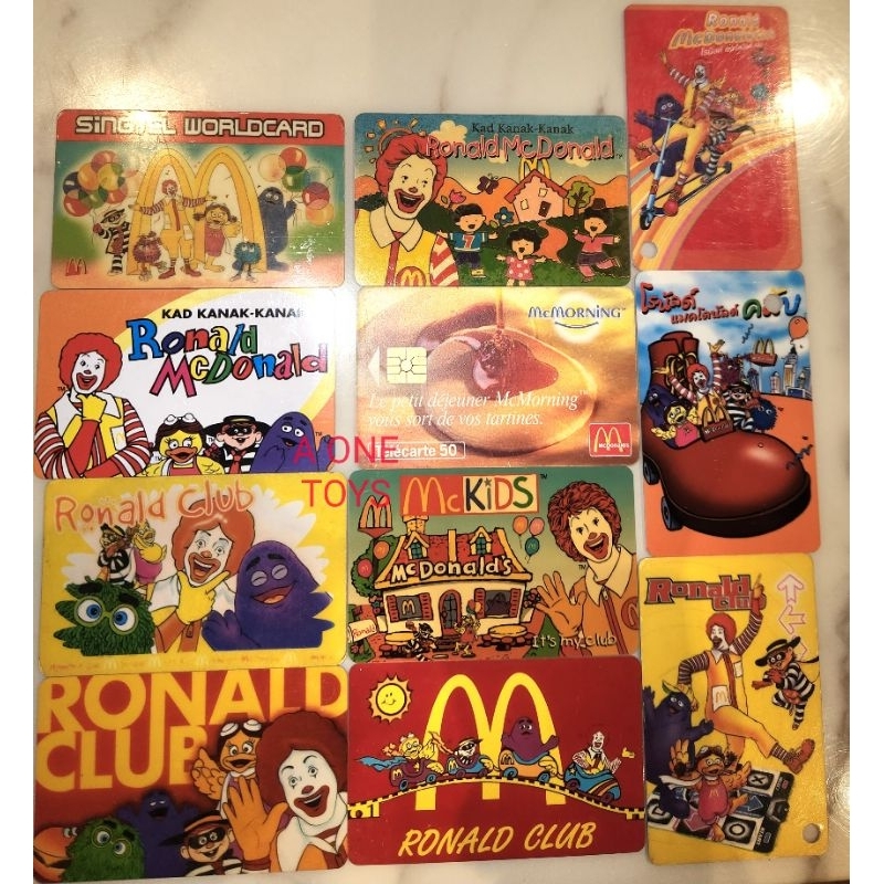 MC MACDONAL MEMBER CARDS