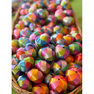 เหรียญโปรยทานลูกส้ม สีเรนโบ 1แพ็ค 50 / 100ลูก❗️❗️ตัวเปล่า  ❗…