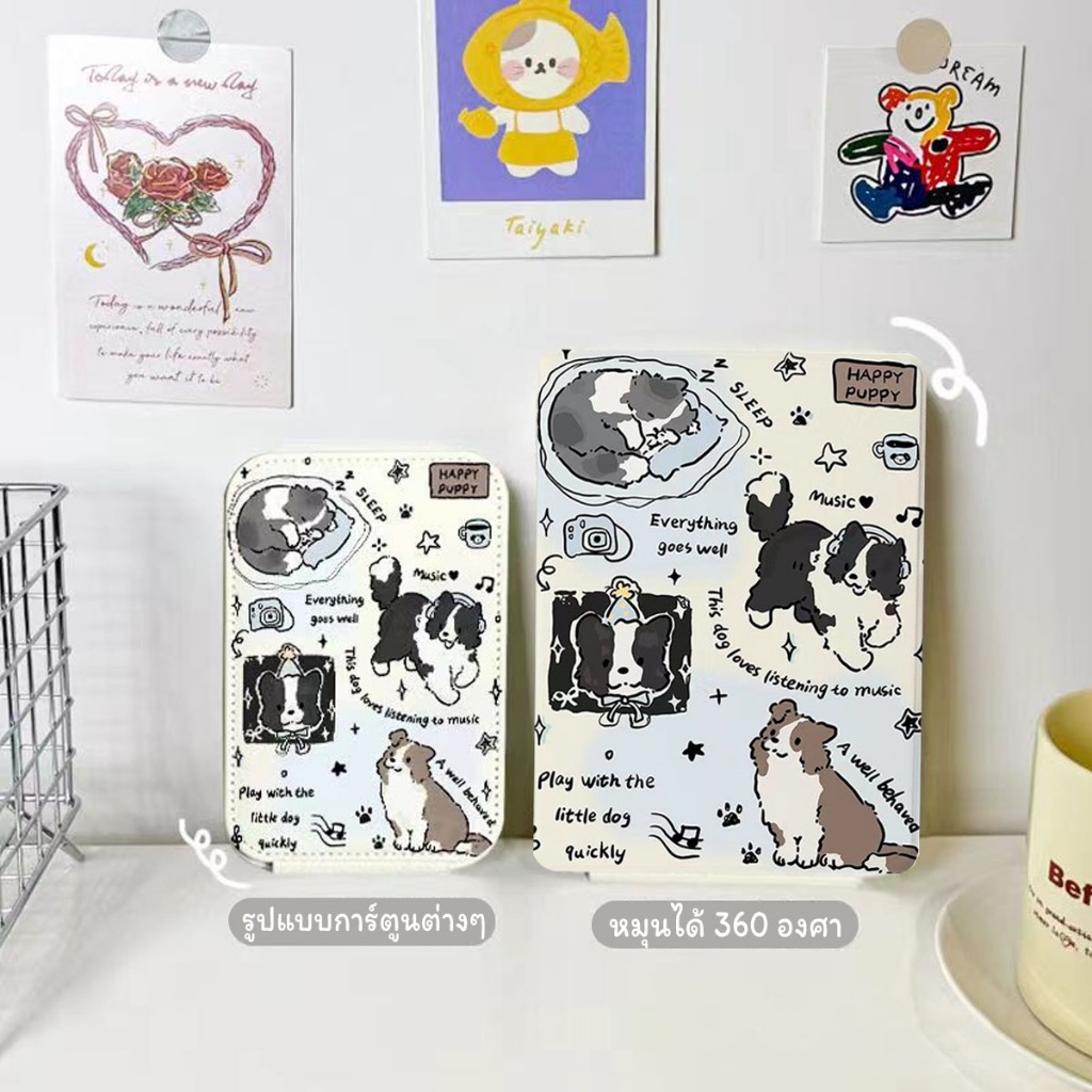 เคสไอแพด 360แบบหมุนได้สำหรับ gen10 gen7/gen8/gen9 10.2 Air3 Pro10.5 Air5 Air4 10.9 Pro11 2020/2021/22 air6 ใส่ปากกาได