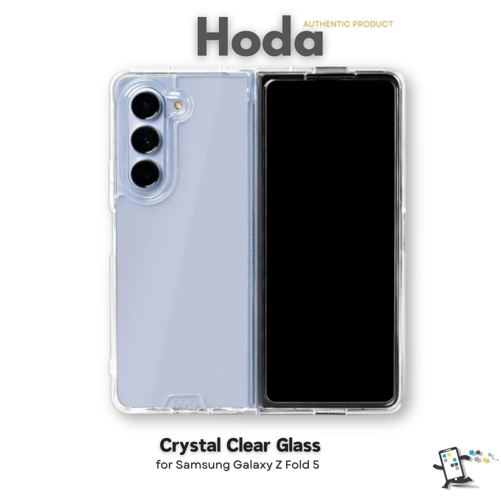 Hoda Crystal Clear Glass เคสสำหรับ Samsung Galaxy Z Fold 5