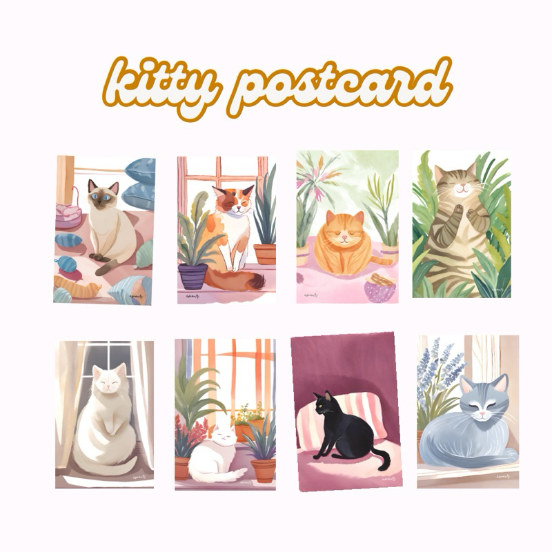 POSTCARD KITTY COLLECTION by AMOUR
