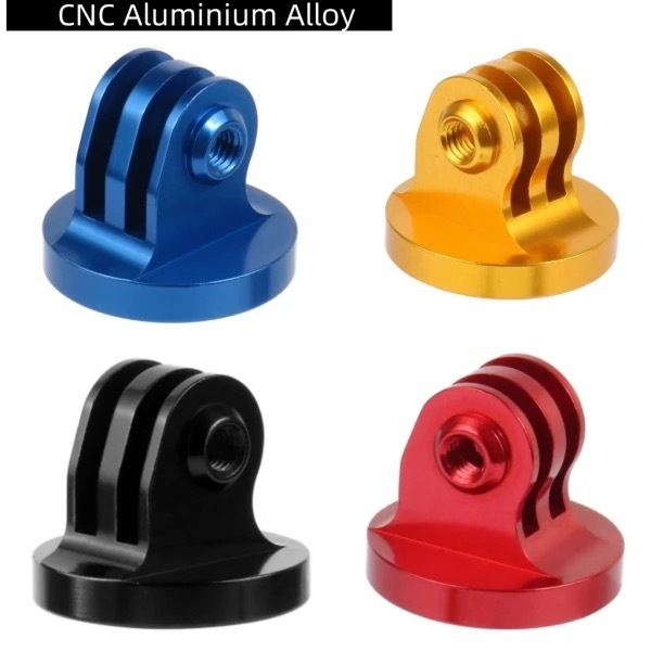 CNC Aluminum Mount 1/4 Tripod Adapter for GoPro Action Camera อุปกรณ์ต่อกล้องอลูมิเนียม