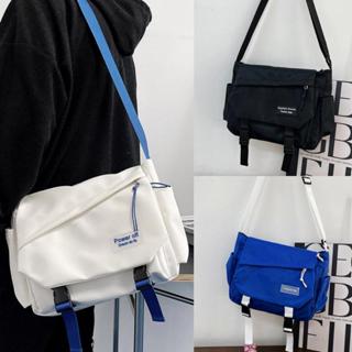 กระเป๋าสะพายข้าง กระเป๋าผ้าไนลอน สไตล์เกาหลี สำหรับผู้ชาย/ผู…